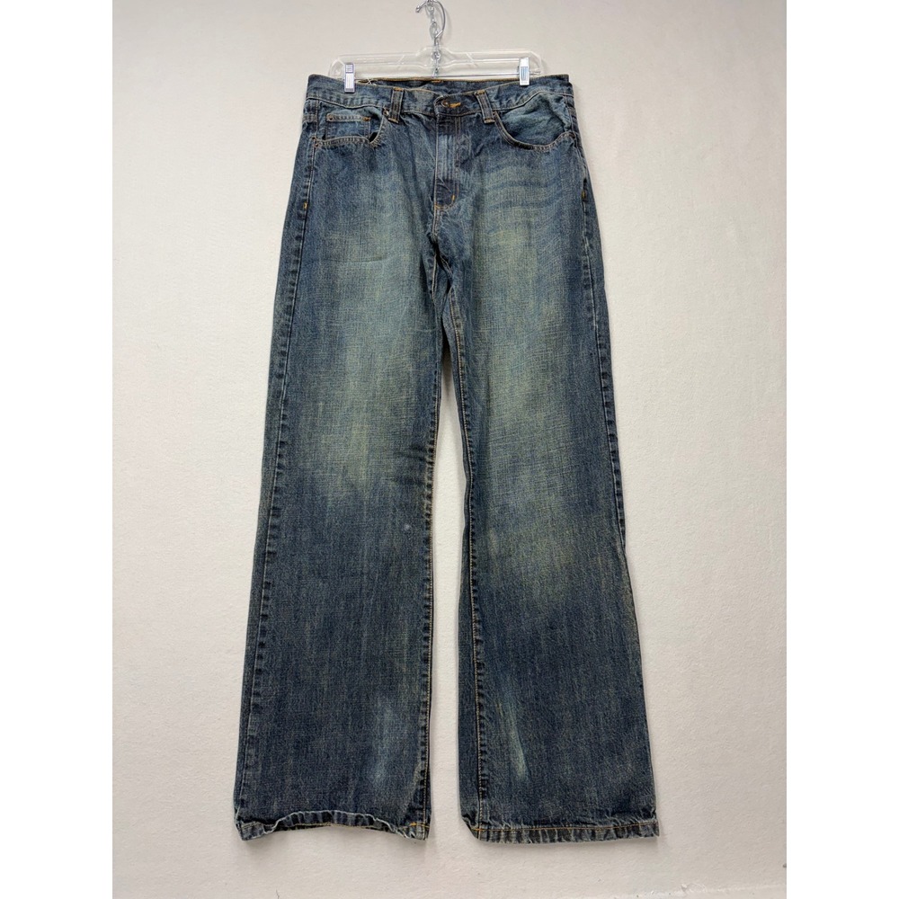 Company 81 Jeans Men 33x33 Blue Baggy Y2K Relaxed Wide Leg Denim Pants